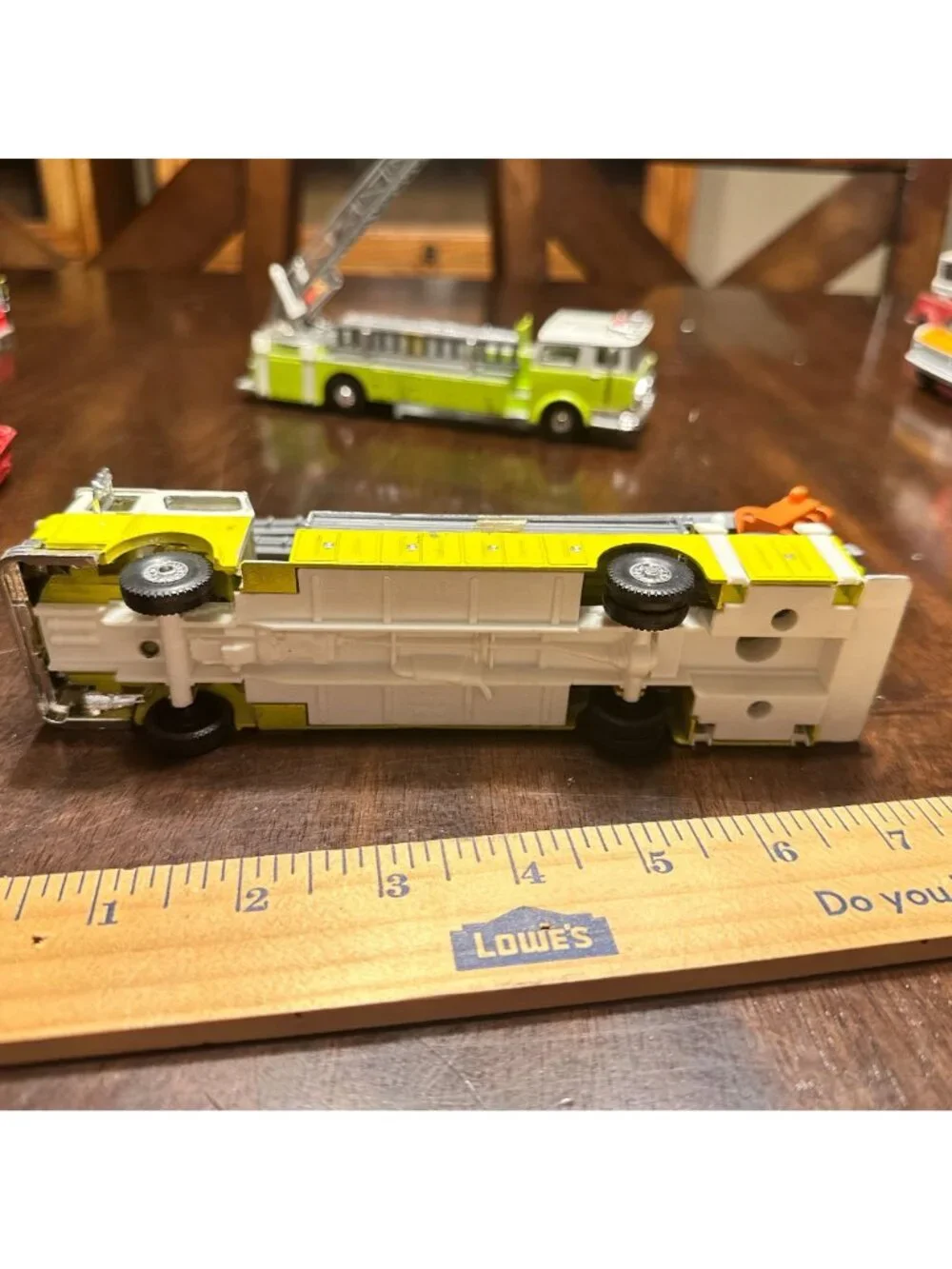 Two Playart GATA Die Cast Fire Engines Green & Yellow